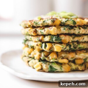 Crispy Gluten-Free Vegan Zucchini Fritters Recipe 6 Sweet Corn, Kale and Zucchini Fritters Veggiekins
