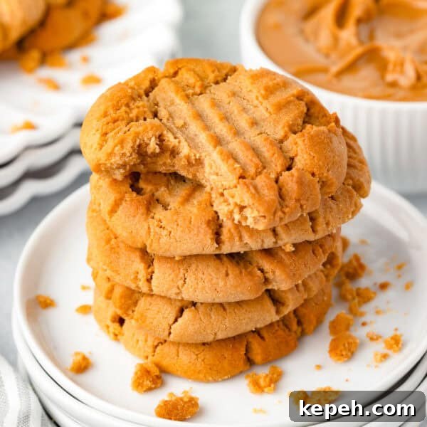 Perfectly Crispy Air Fryer Chicken Drumsticks Recipe 11 A stack of air fryer peanut butter cookies.