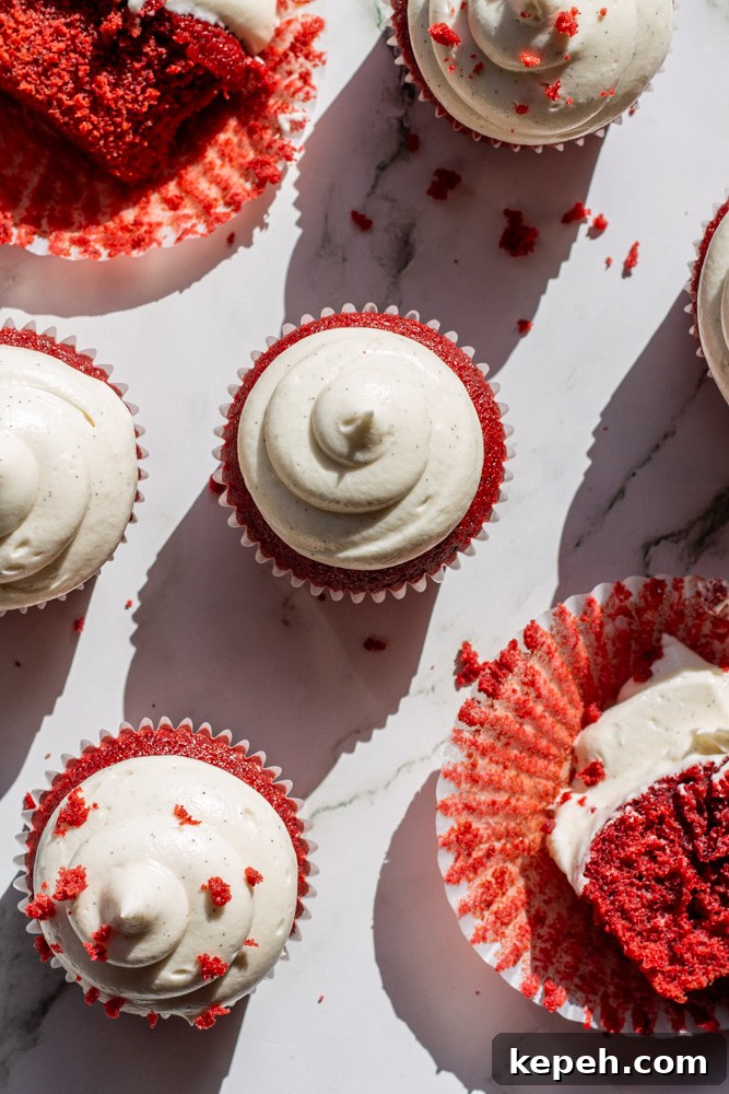 Decadent Red Velvet Cupcakes Recipe for Perfect Moist Cakes 2 red velvet cupcakes