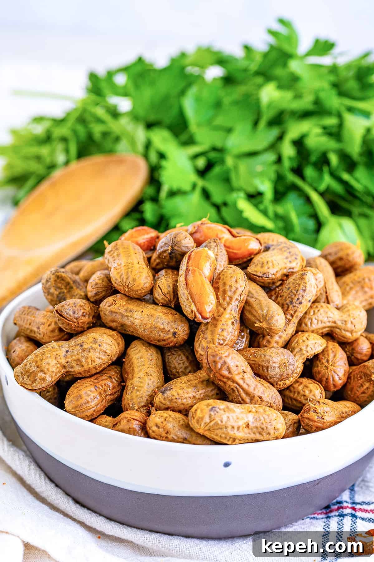 Cajun-Style Boiled Peanuts: Spicy Southern Snack Recipe 2 Large bowl of boiled peanuts.