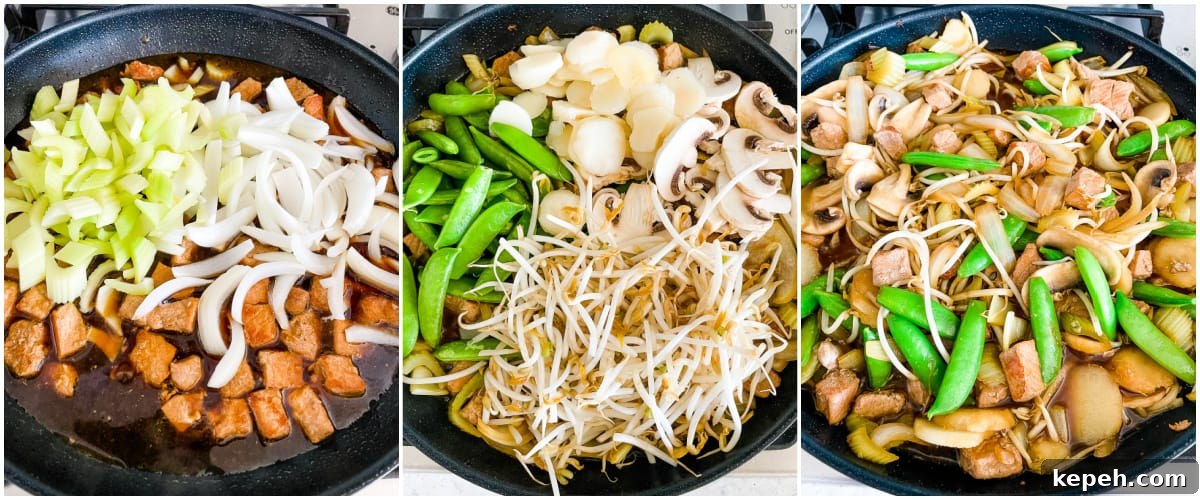 Classic Pork Chop Suey Recipe for Authentic Chinese Takeout Taste 4 vegetables in chop suey