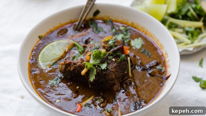 Nihari in a bowl