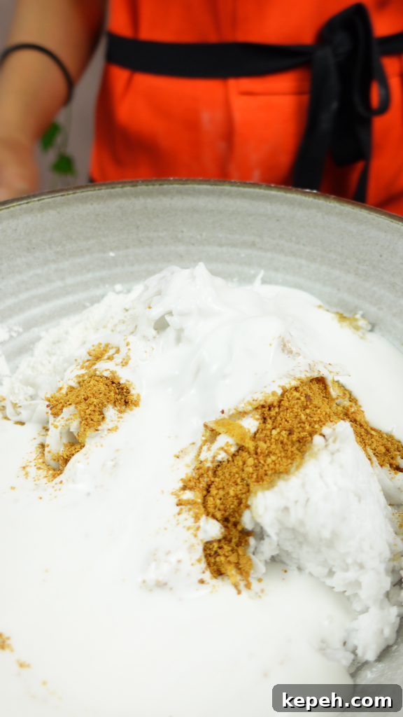 Stirred batter