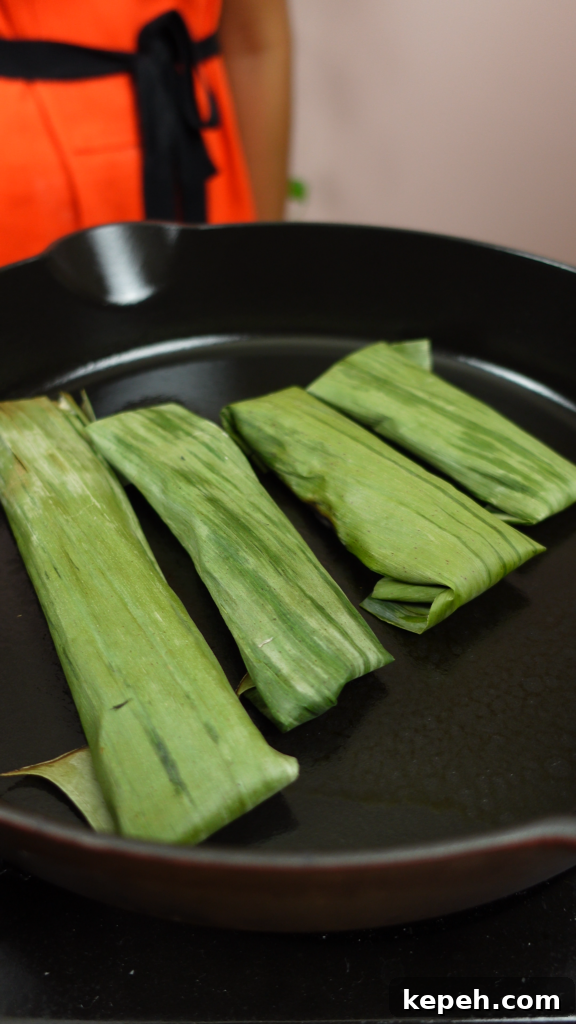 Grilling tupig