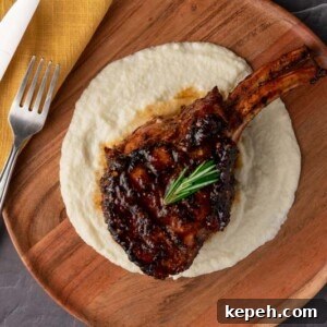 Grilled Kurobuta Pork Chops with a Fig Jam Glaze