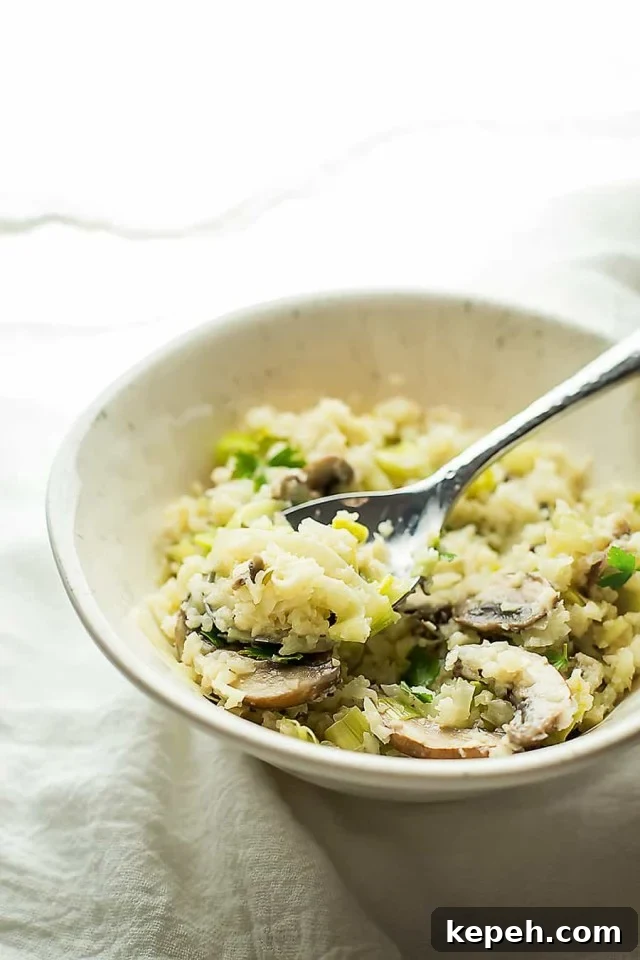Cauliflower Rice: How to Make It + 16 Delicious Recipes 23 Cauliflower risotto