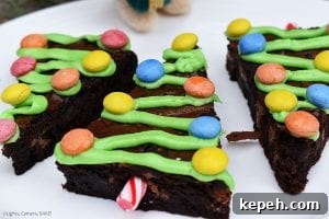 Festive Christmas Tree Brownie Recipe: How to Make Holiday Brownies 2 Christmas Tree Brownies are rich and fudgy chocolate brownies decorated like Christmas trees for a fun Christmas treat.
