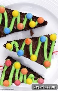Festive Christmas Tree Brownie Recipe: How to Make Holiday Brownies 3 Christmas Tree Brownies are rich and fudgy chocolate brownies decorated like Christmas trees for a fun Christmas treat.
