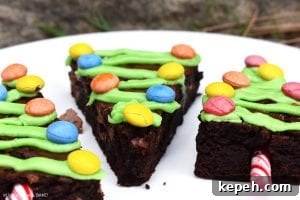Festive Christmas Tree Brownie Recipe: How to Make Holiday Brownies 5 Christmas Tree Brownies are rich and fudgy chocolate brownies decorated like Christmas trees for a fun Christmas treat.