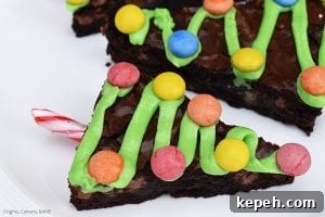 Festive Christmas Tree Brownie Recipe: How to Make Holiday Brownies 6 Christmas Tree Brownies are rich and fudgy chocolate brownies decorated like Christmas trees for a fun Christmas treat.