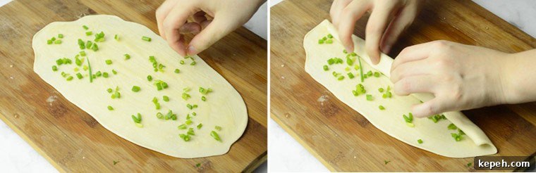 Crispy Chinese Scallion Pancakes Recipe with Step-by-Step Guide 4 how to make chinese scallion pancakes
