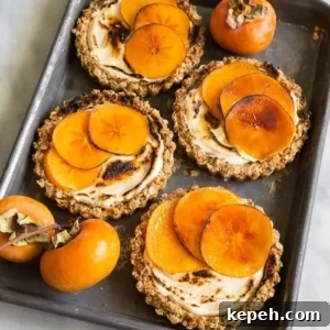 Maple Cinnamon Cream Cheese Brûléed Persimmon Tarts 10 Brûléed Persimmon Tart with maple cinnamon cream cheese