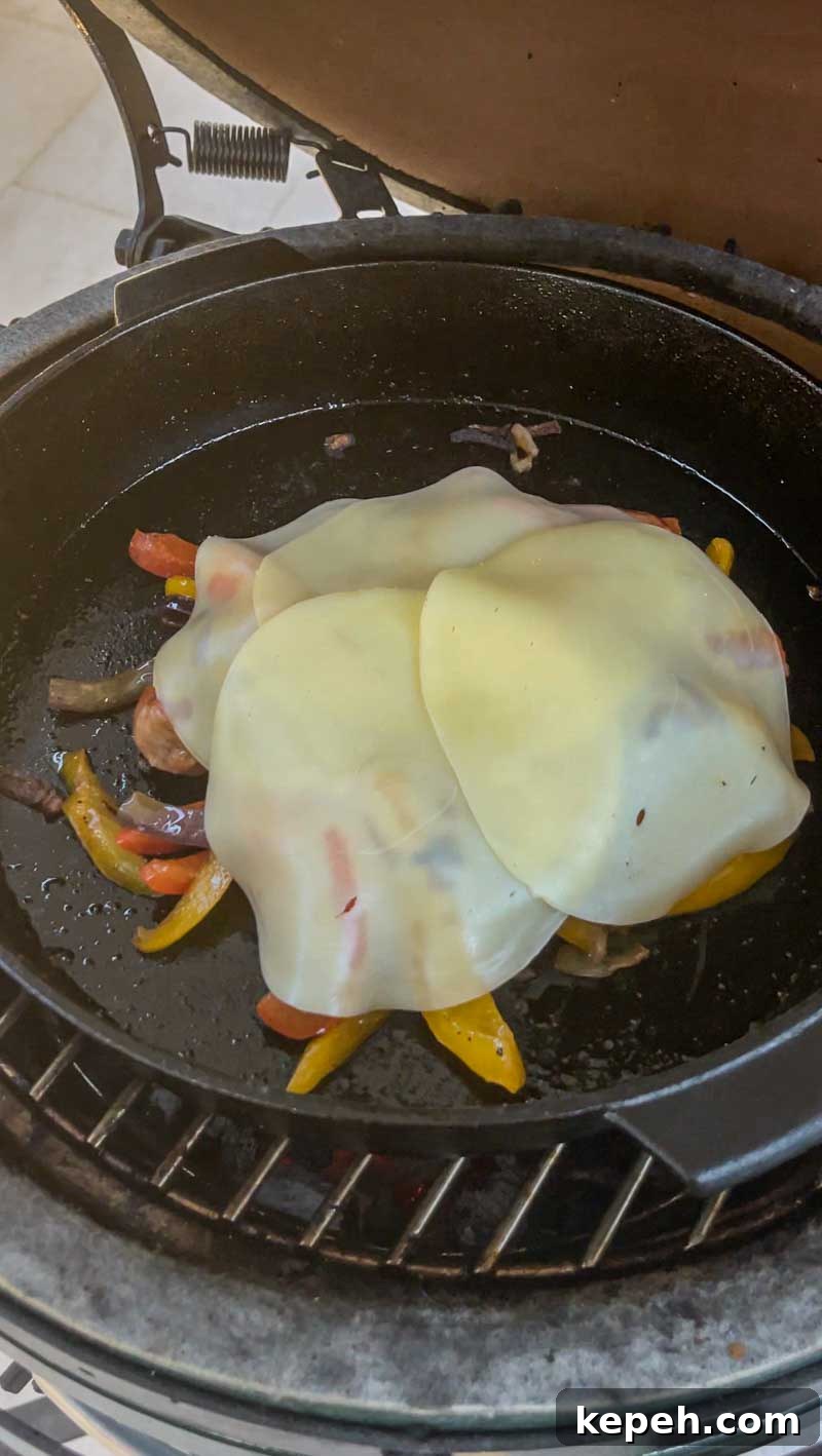 Fully melted cheese