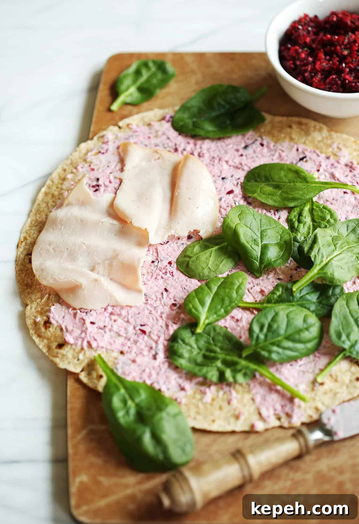 Turkey Cranberry Pinwheels: Festive Appetizer Recipe 3 Turkey Pinwheels on a plate