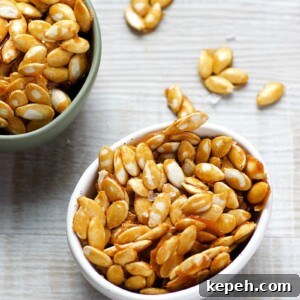 Salted Caramel Pumpkin Seeds Recipe — Crunchy Fall Snack 5 Salted Caramel Pumpkin Seeds