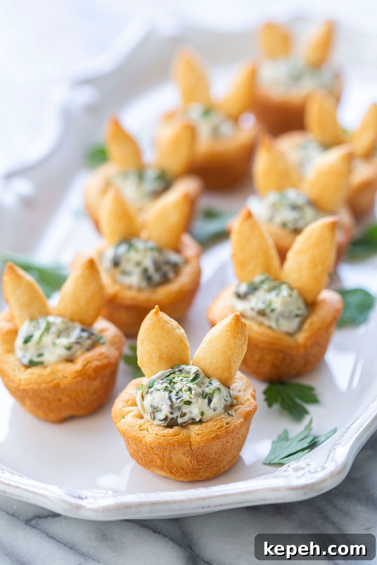 Easter Bunny Crescent Bites: Cute Holiday Appetizer Recipe 7 Easter Bunny Crescent Bites Appetizer