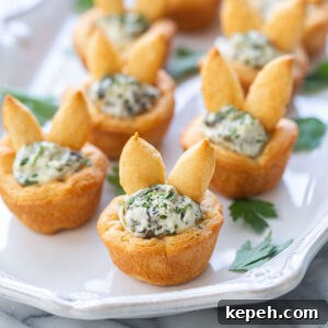 Easter Bunny Crescent Bites: Cute Holiday Appetizer Recipe 8 Easter Bunny Crescent Bites Appetizer
