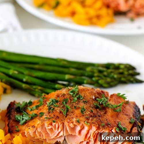 Honey Mustard Glazed Salmon Filet