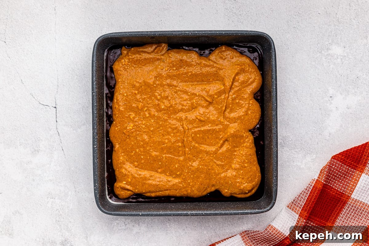 Chewy Pumpkin Brownies with Warm Spice and Chocolate Swirl 8 how to make pumpkin brownies