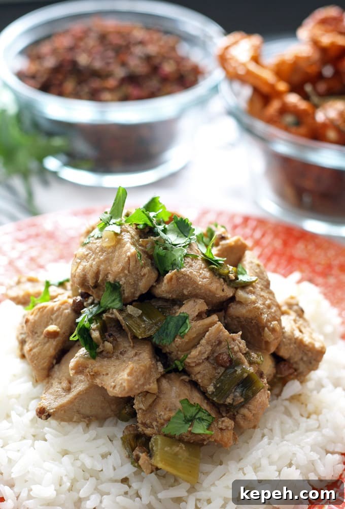 Spicy Korean Fire Chicken Recipe for Fiery Weeknight Dinner 4 Fire Chicken Recipe - the perfect blend of Szechuan peppercorns and dried habanero peppers! | www.honeyandbirch.com #spicy #dinner