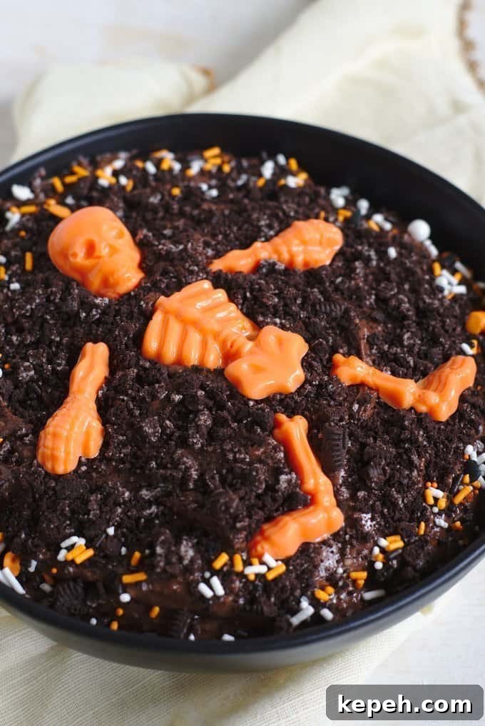Graveyard Brownie Batter Dip