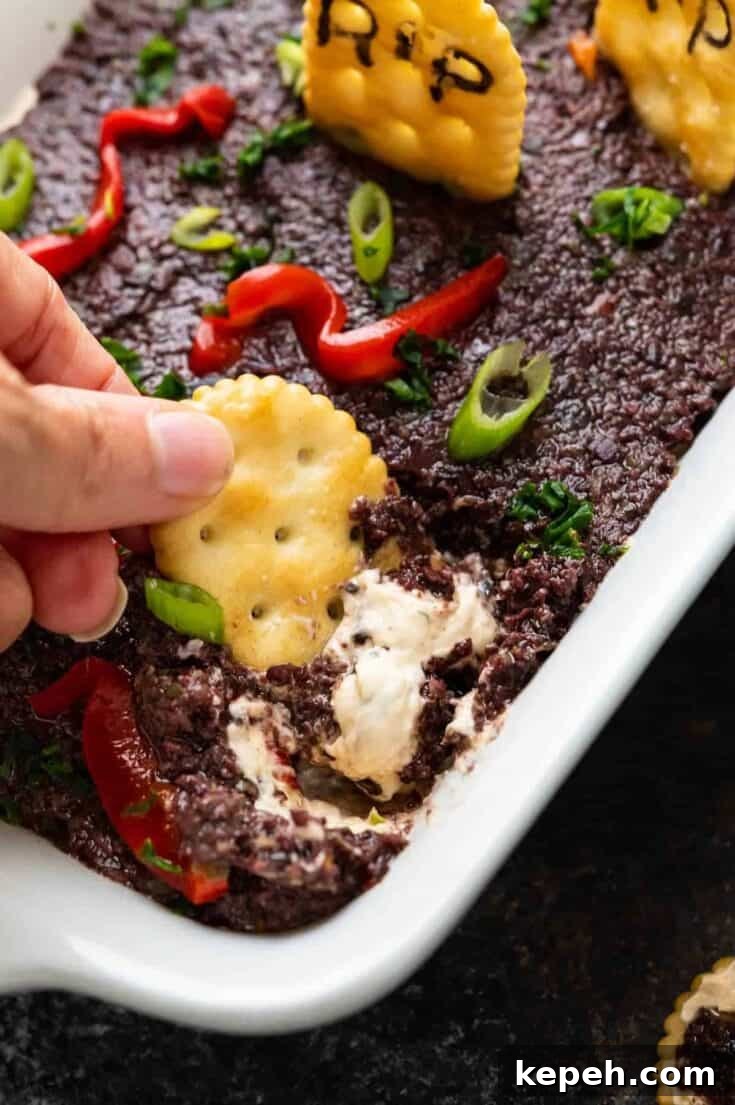 Creepy Graveyard Halloween Dip