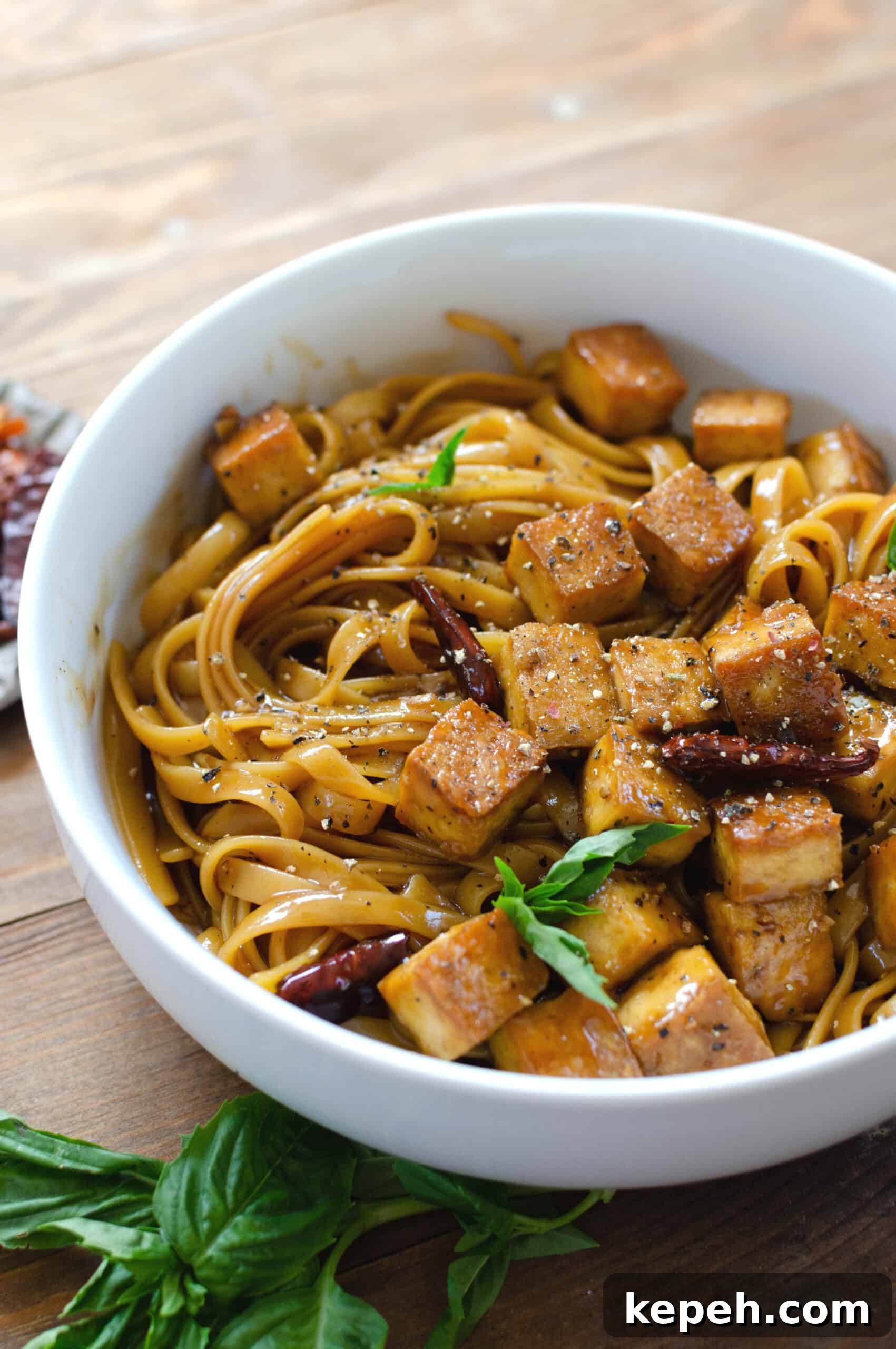 Caramelized Black Pepper Tofu with Noodles — Vegan Recipe 4 img 9975 4