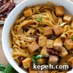 Caramelized Black Pepper Tofu with Noodles — Vegan Recipe 7 img 9975 7