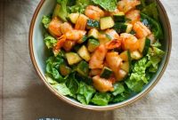 Sriracha Shrimp Cocktail Salad with Zesty Lime Dressing