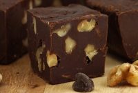 Homemade Chocolate Walnut Fudge Recipe