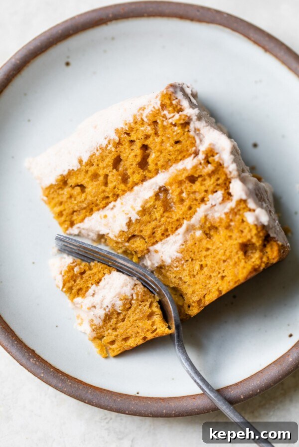 slice of cake on a plate