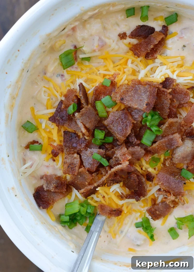 Creamy Slow Cooker Corn Dip 2 Slow Cooker Corn Dip makes for an impressive appetizer without any work! Just toss your ingredients in the slow cooker and come home to a creamy, cheesy dip!
