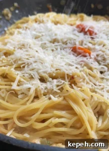 Garlic Butter and White Wine Seafood Pasta 13 Add parmesan