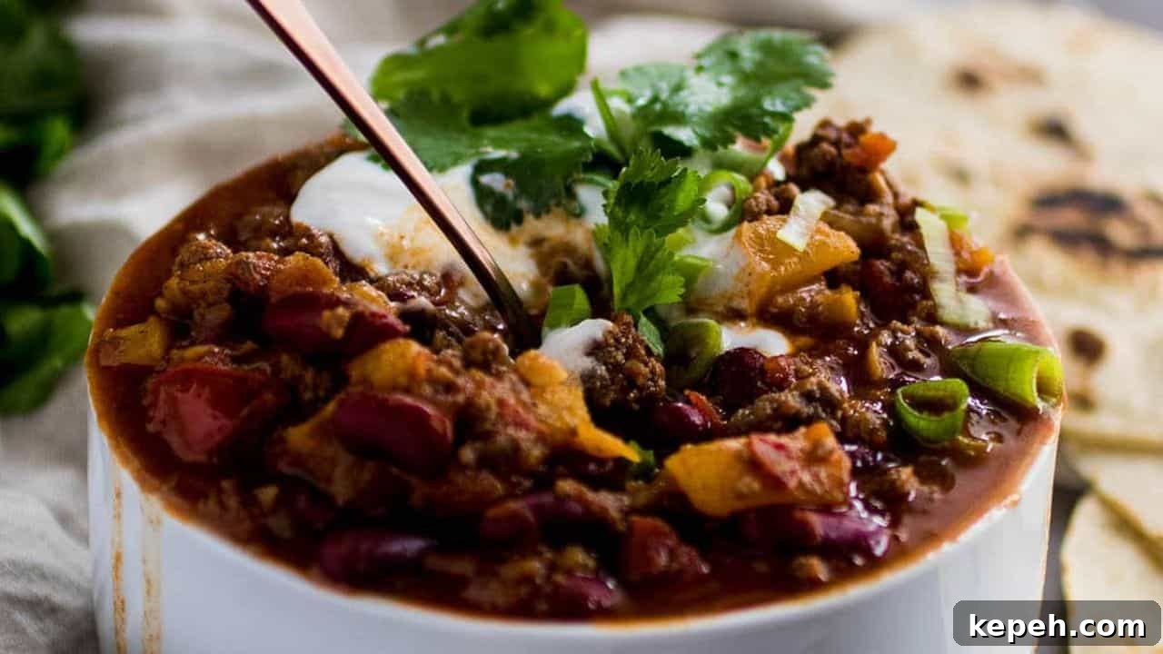Peach Whiskey Chili