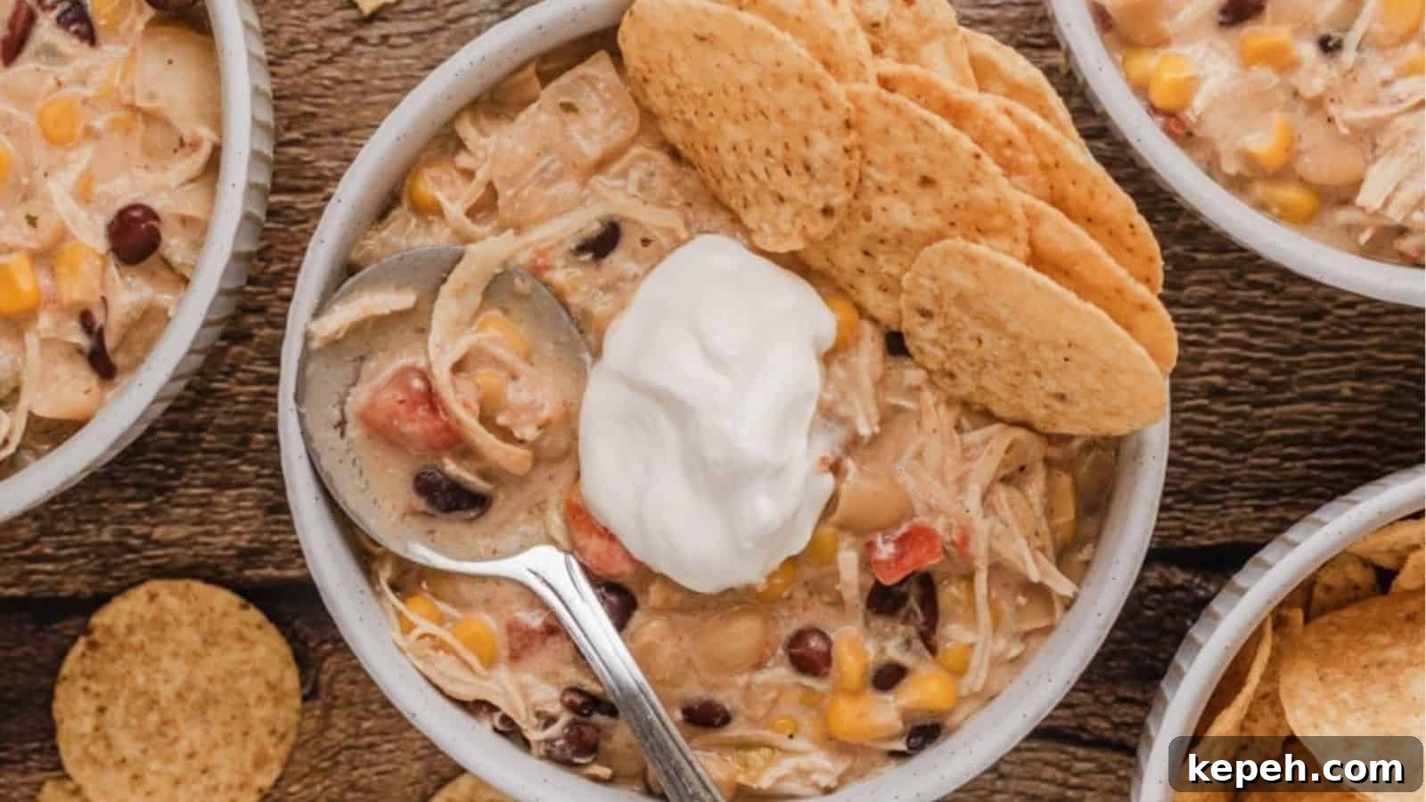 Creamy Instant Pot White Chicken Chili
