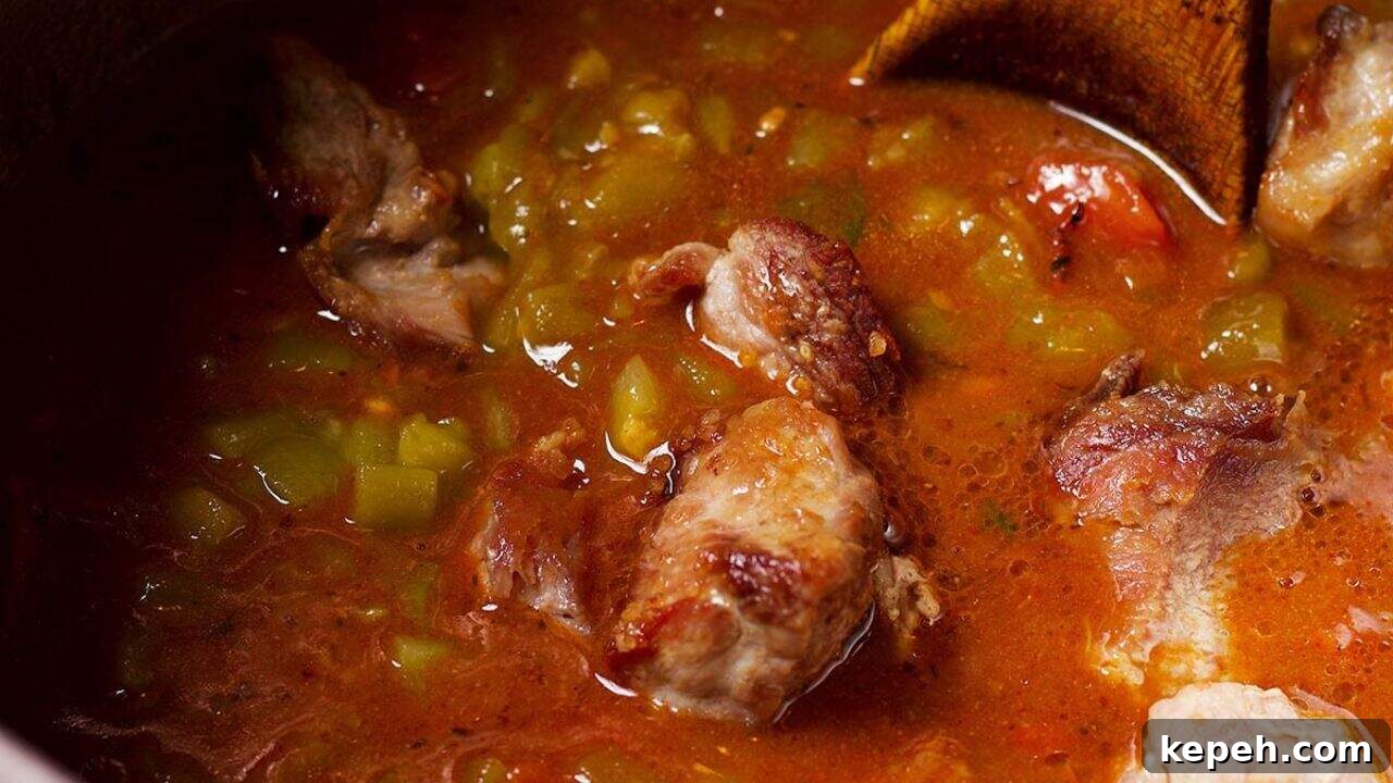 Green Chili with Hatch Chile and Pork Ribs