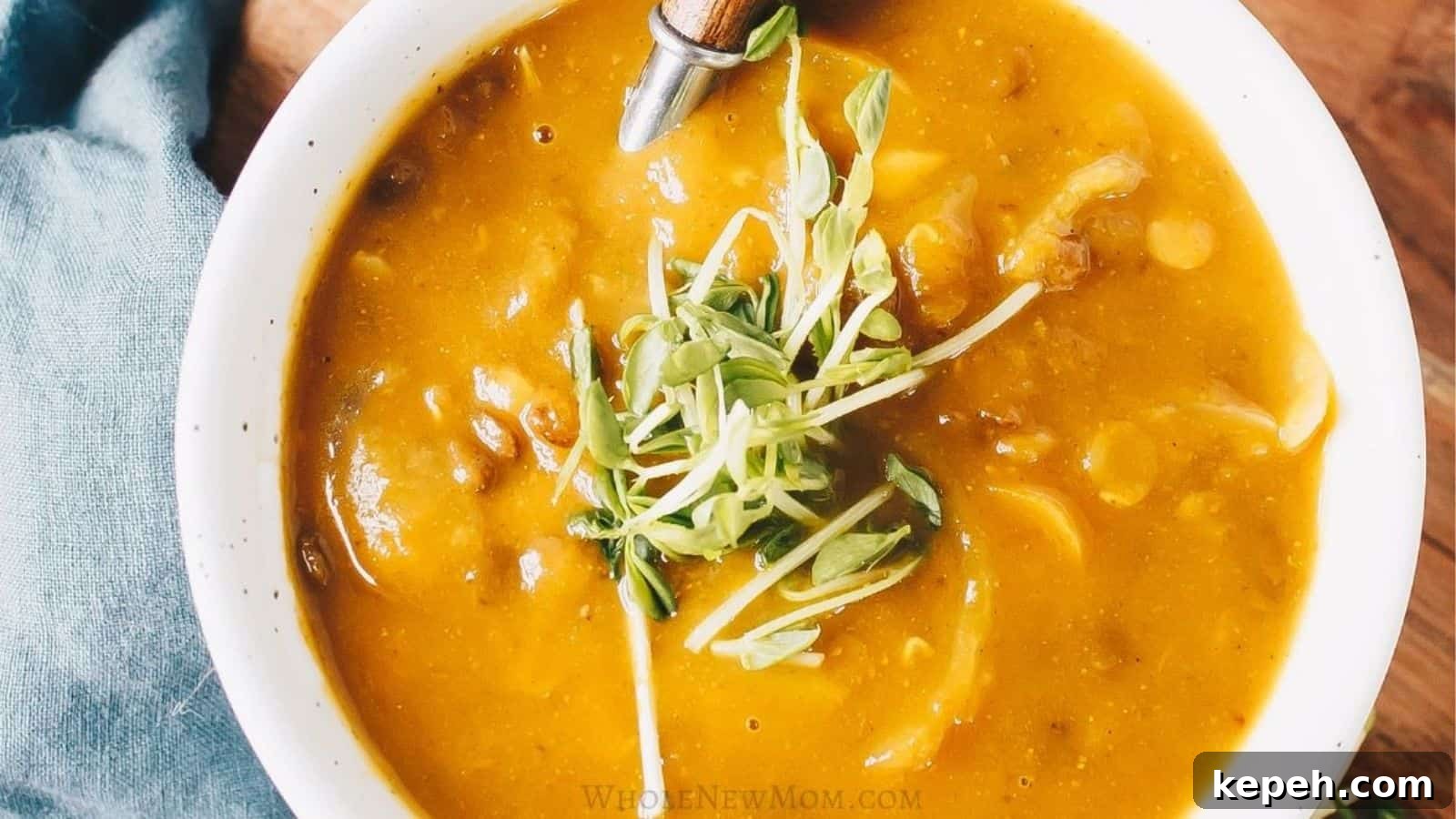 Curry Butternut Squash Lentil Soup