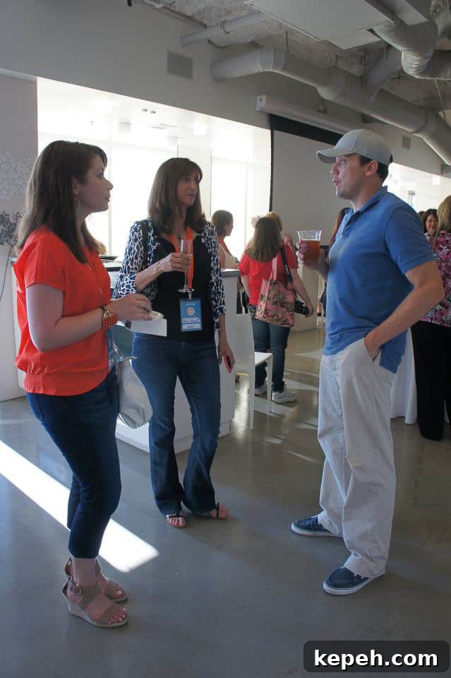 Allrecipes Celebrates 15 Years of Recipes and Community 4 Jennifer having a discussion with Kelly Kolb.