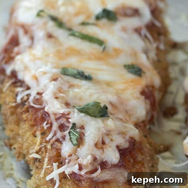 Italian chicken breast - chicken parmesan
